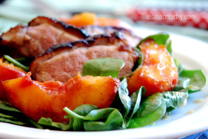 Duck Breasts With Five-spice And Honey Peaches