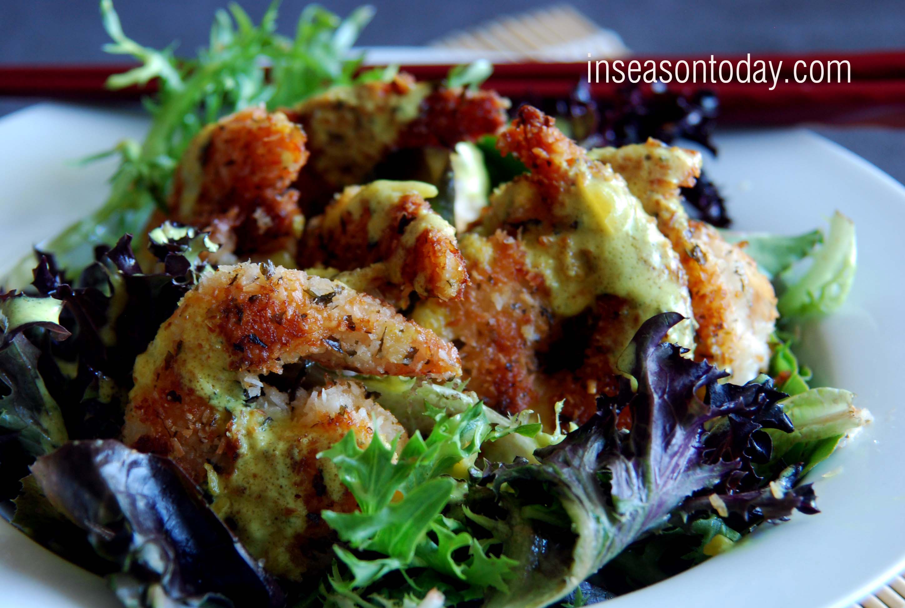 coconut prawns with chilli lime dressing 4