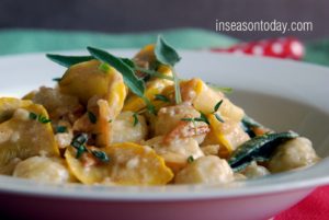 Gnocchi with Brown Butter, Sage and Yellow Squash 4